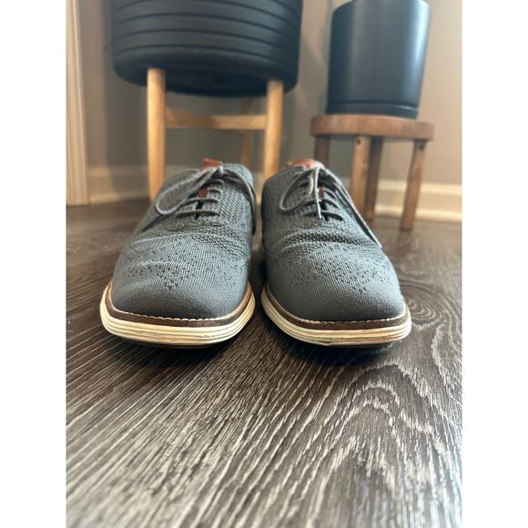 Cole Haan Men’s Original Grand Wingtip Stitchlite Oxford Dark Gray Sz. 12 - Picture 3 of 13